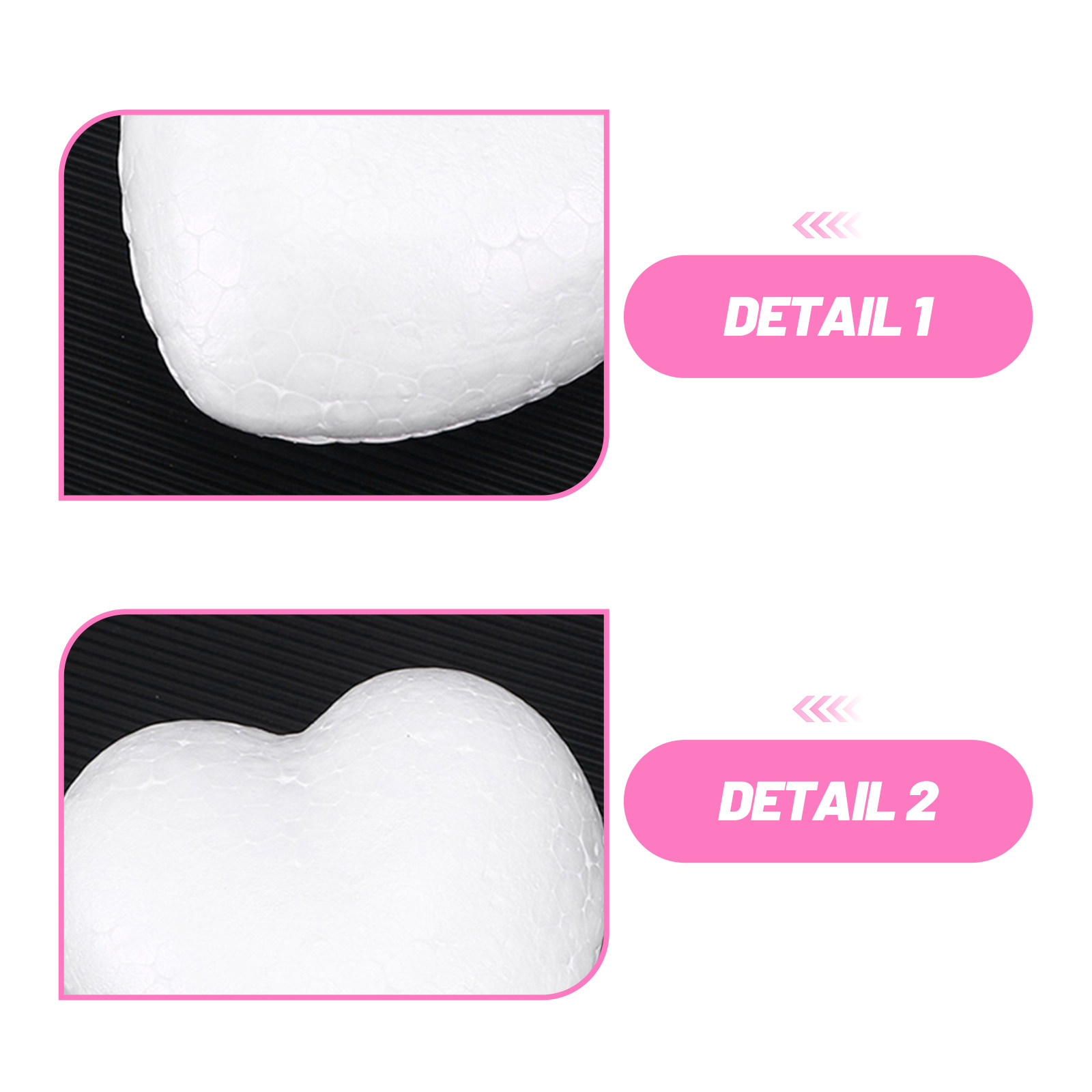 20Pcs Blank Heart Foam Balls L - مراجعة Craft Embellishment وسعره