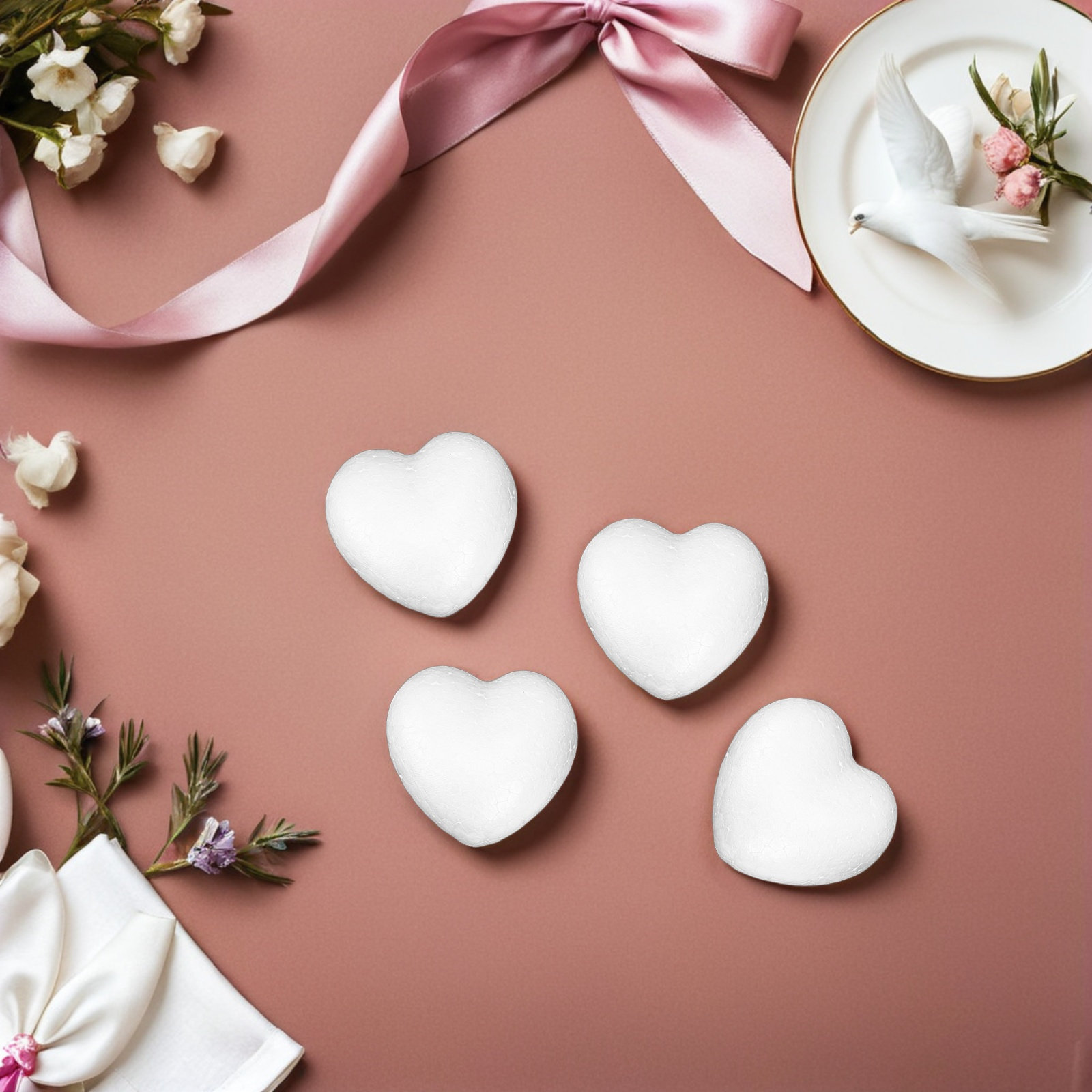 20Pcs Blank Heart Foam Balls L - مراجعة Craft Embellishment وسعره