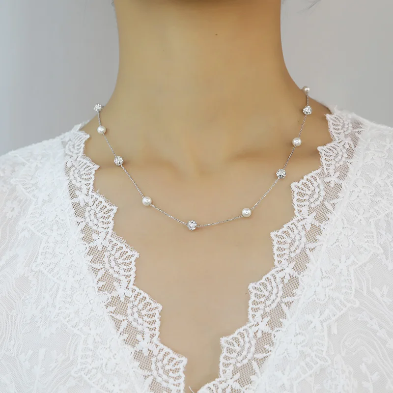 TrustDavis Real 925 Sterling S - مراجعة Pearl Trim Chain وسعره