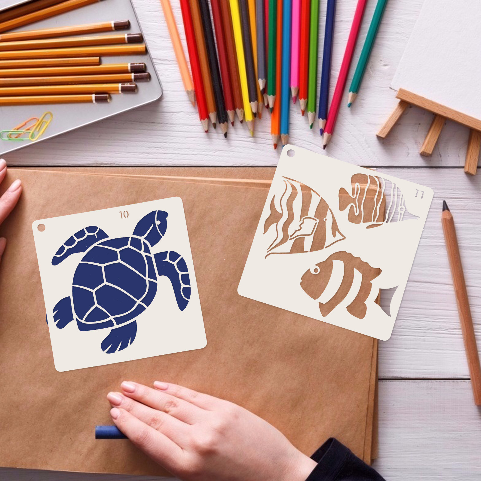 16pcs Ocean World Painting Ste - مراجعة Craft Embellishment World وسعره