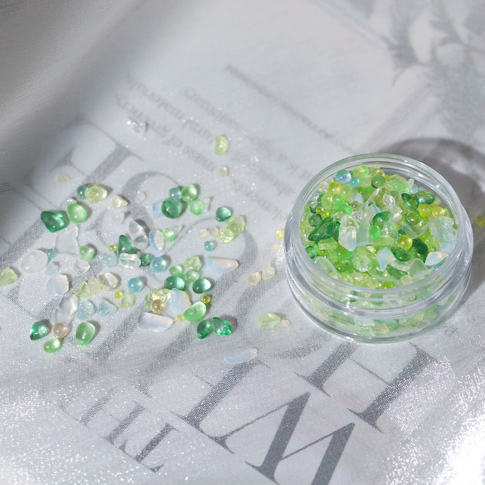 DIY Seashell Resin Gems Irregu - مراجعة Embellishment Glue Craft وسعره
