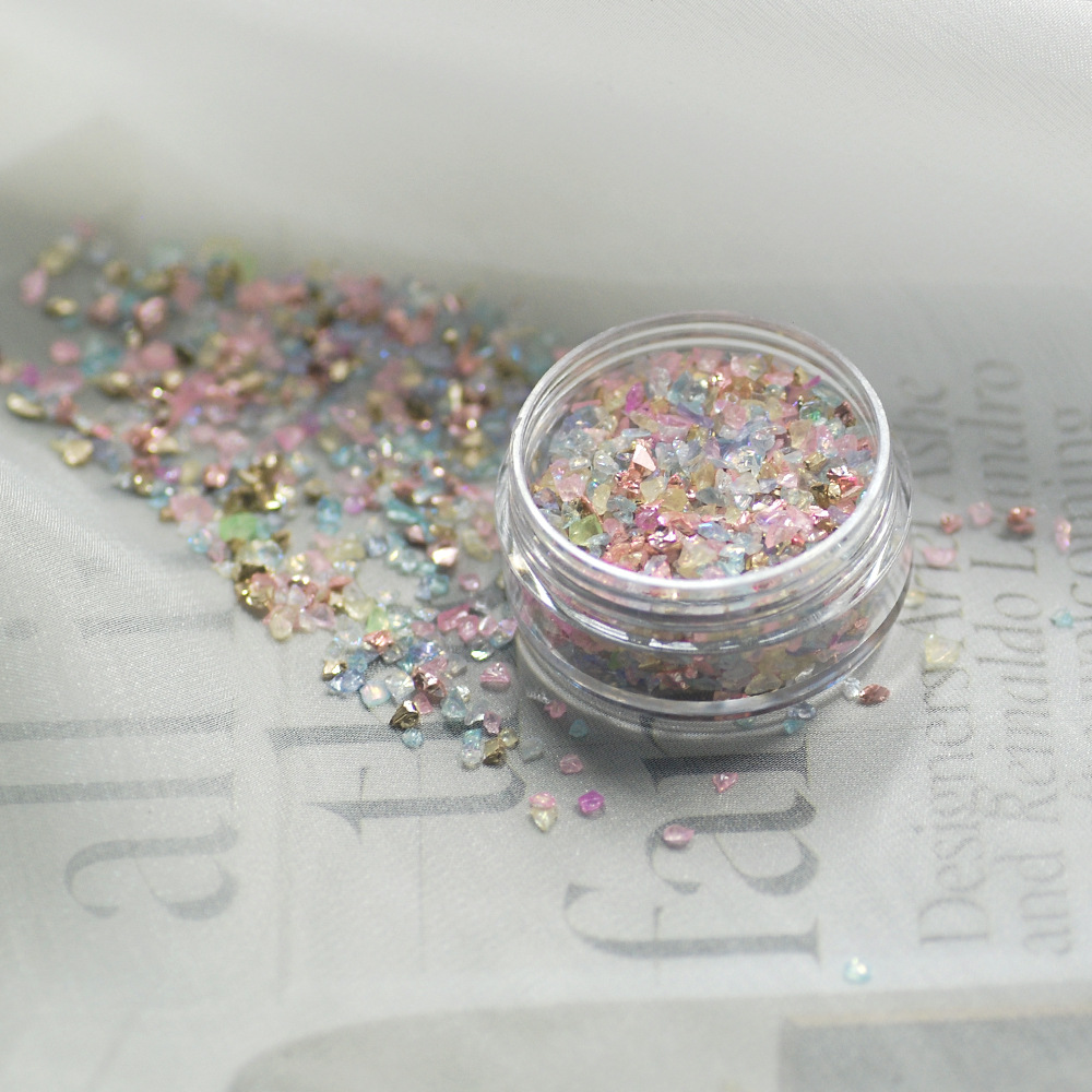 DIY Seashell Resin Gems Irregu - مراجعة Embellishment Glue Craft وسعره