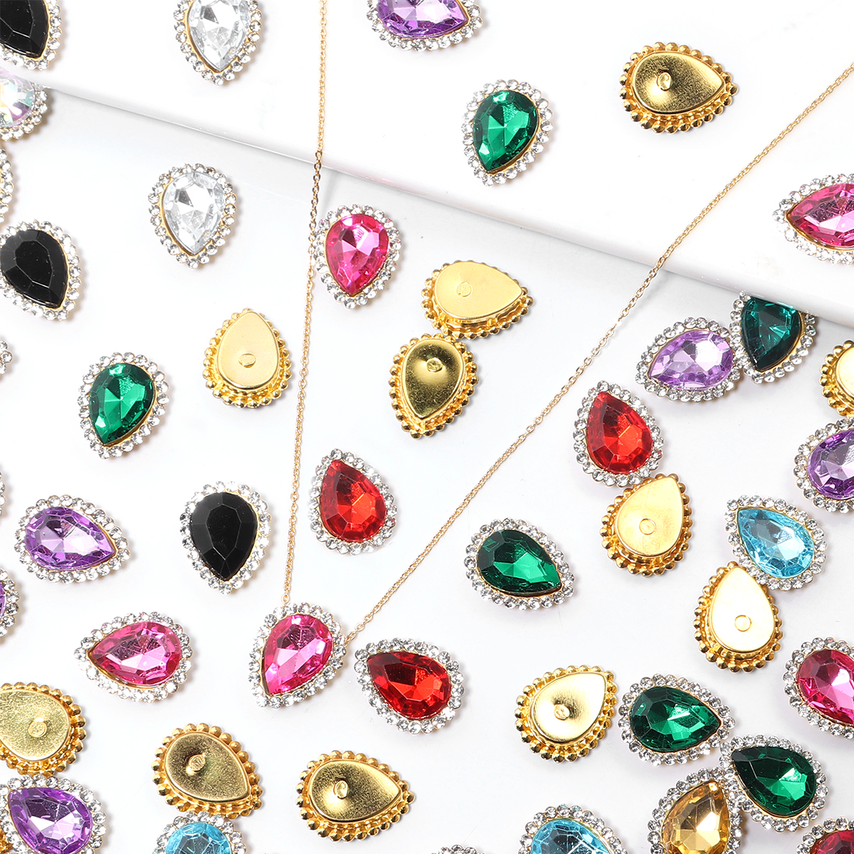 20Pcs Love Heart Acrylic Rhine - مراجعة Sew On Rhinestone وسعره