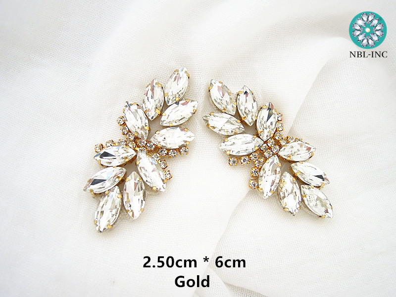 (1PC) Silver gold rhinestone b - مراجعة Sew On Rhinestone وسعره
